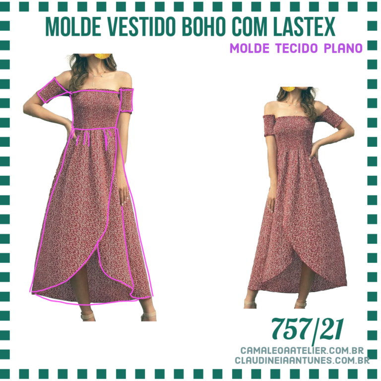 Molde Vestido Baho Lastex Camaleoa Atelier De Costura