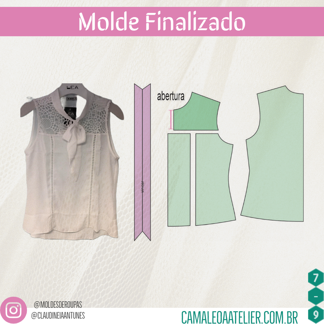 Molde Blusa Aula De Modelagem Camaleoa Atelier De Costura