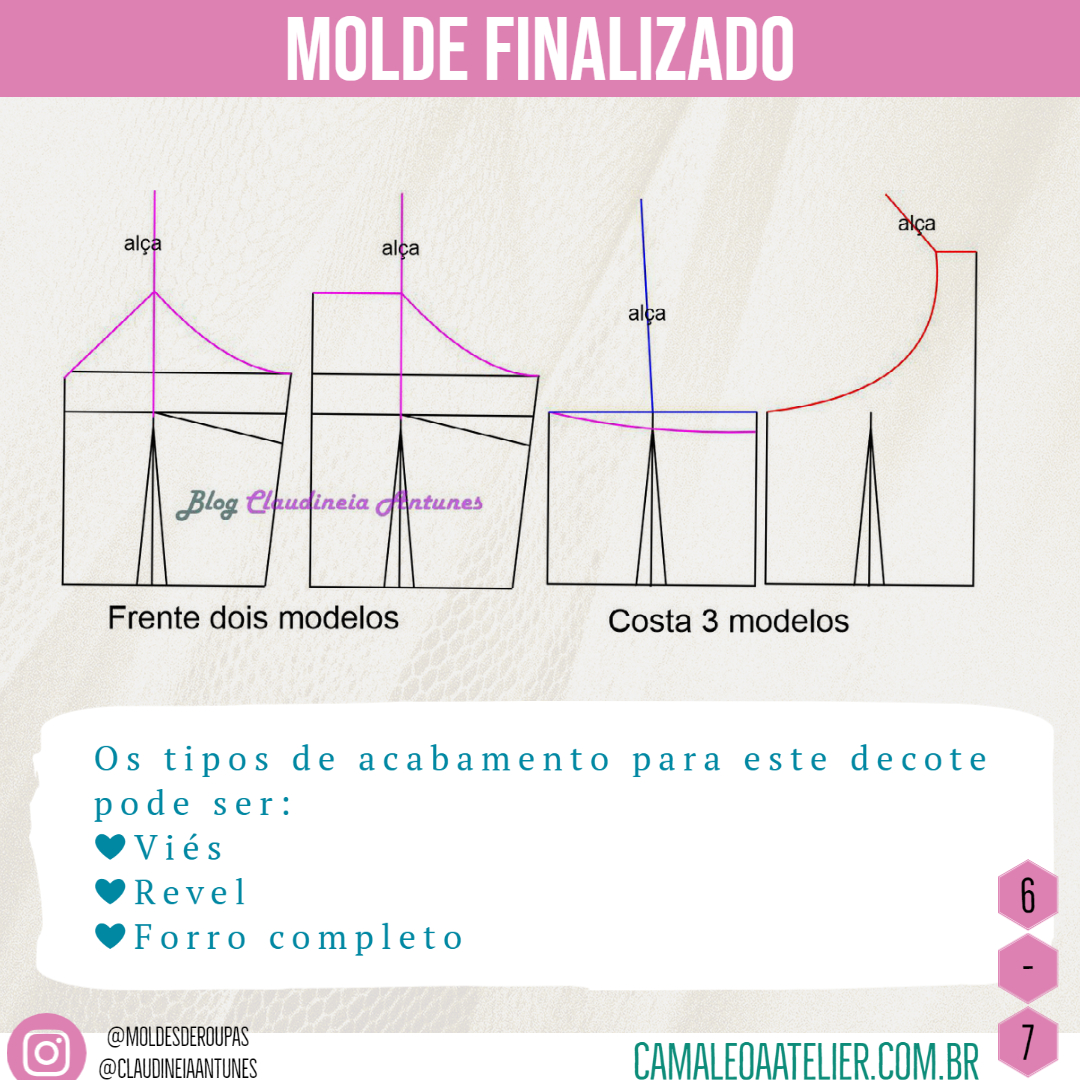 Modelagem Decote Alcinha Camaleoa Atelier De Costura