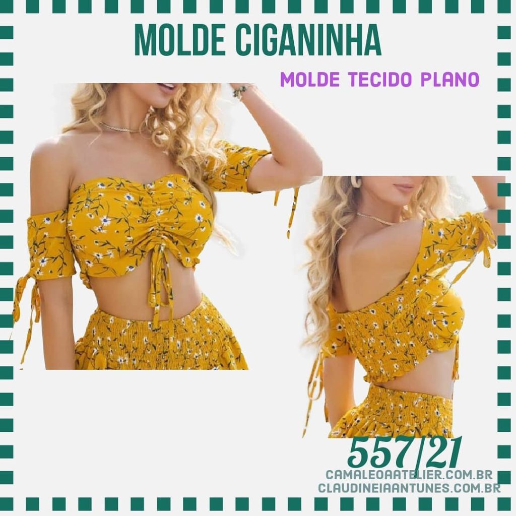 Molde Cropped Ciganinha 557/21