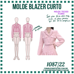 Molde Blazer Curto 1087/22