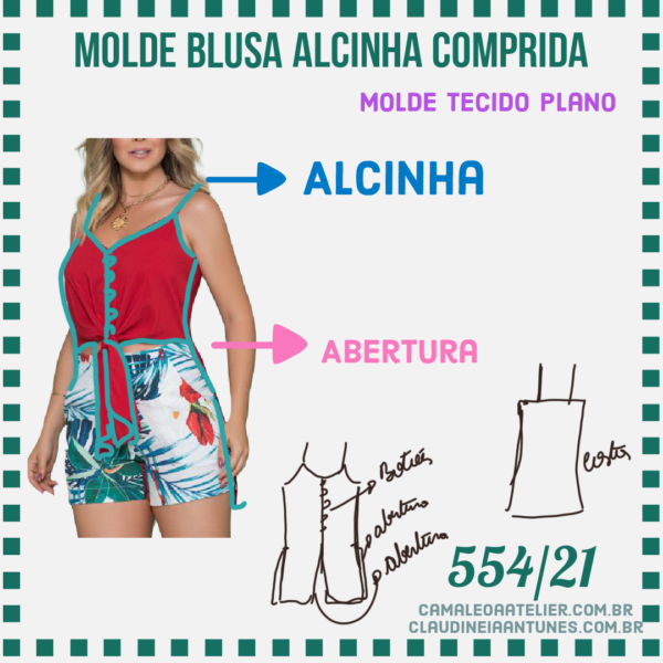 Molde Blusa Alcinha Comprida 554/21