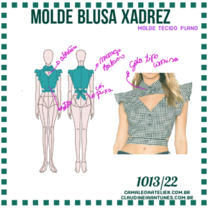 Molde Blusa Xadrez 1013/22