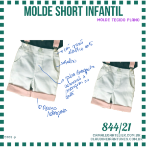 Molde Short Infantil 845/21