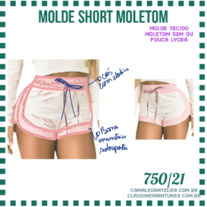 Molde Short Moletom 750/21