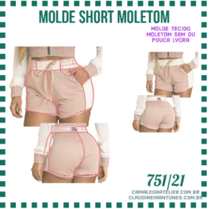 Molde Short Moletom 751/21