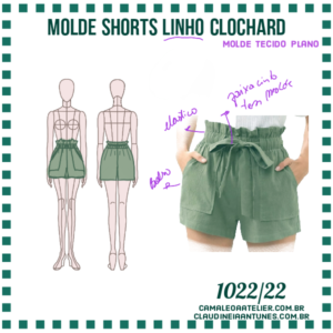 Molde Shorts Linho Clochard 1022/22