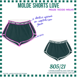 Molde Shorts Love 805/21