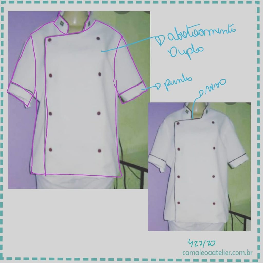 Molde Blusa Uniforme Chef 427/20