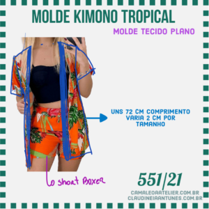 Molde Kimono Tropical 551/21
