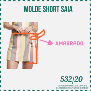 Molde Short Saia 532/20