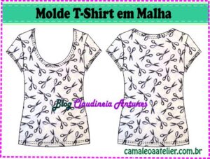 Molde T-Shirt em MALHA BL120