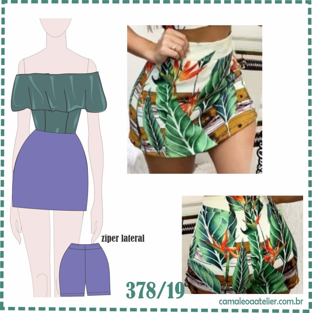 Molde Short Saia 378/19