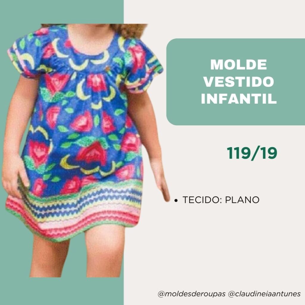 Molde vestido infantil 119/19