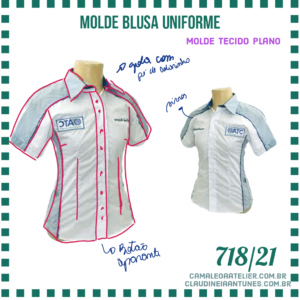 Mode Blusa Uniforme 718/21