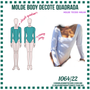 Molde Body Decote Quadrado 1064/22
