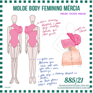 Molde Body Feminino Mércia 885/21