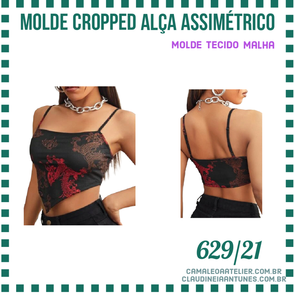 Molde Cropped Alça Assimétrico 629/21