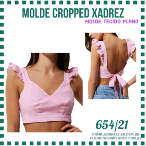 Molde Cropped Xadrez 654/21