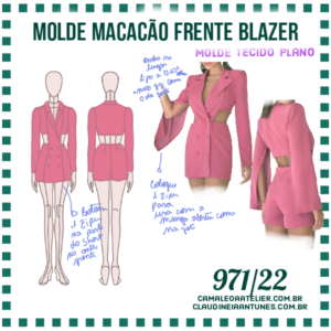 Molde Macacão Frente Blazer 971/22