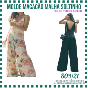 Molde Macacão Malha Soltinho 809/21