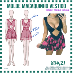 Molde Macaquinho Vestido 894/21