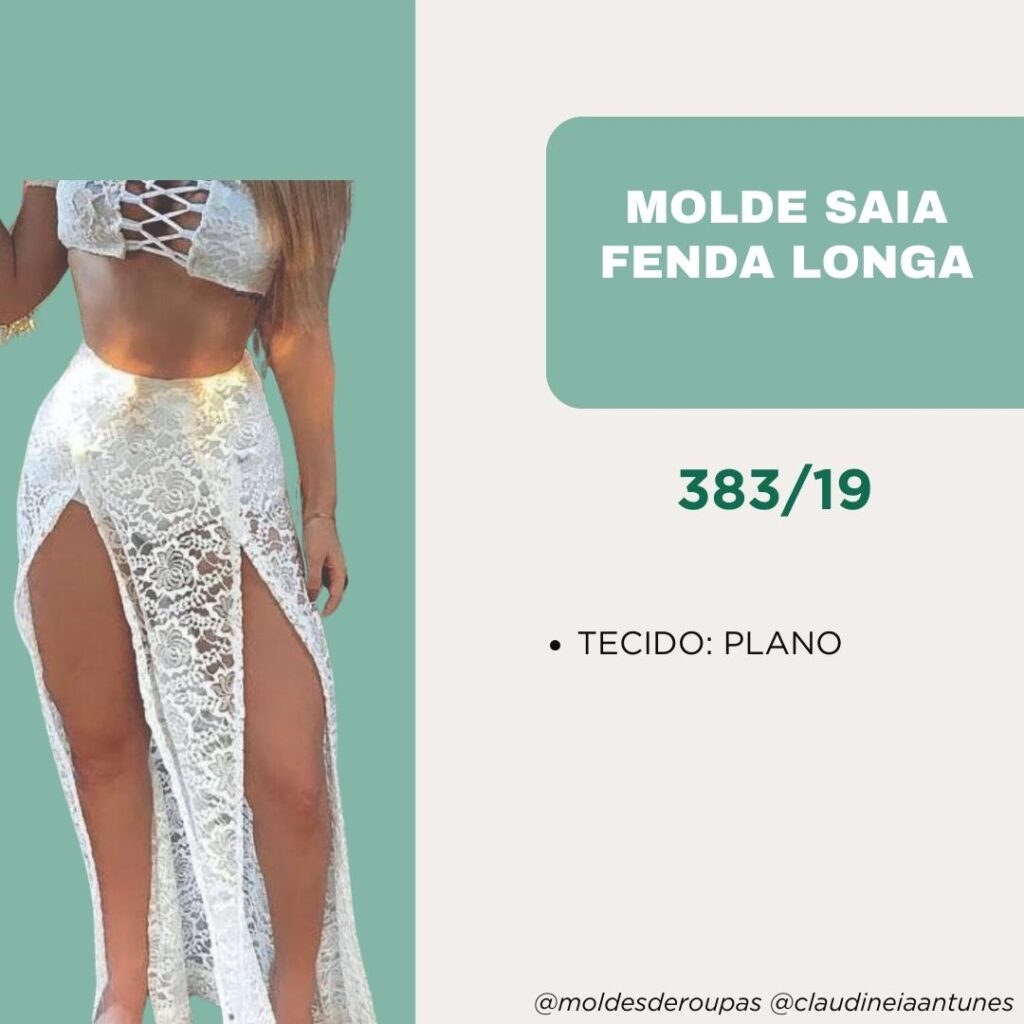Molde Saia Fenda Longa 383/19