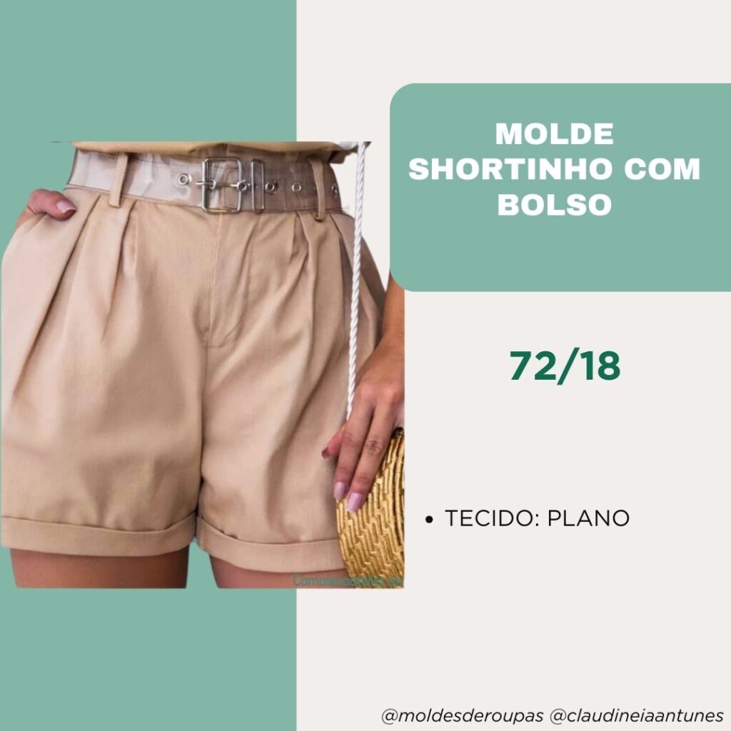 Molde Shortinho com Bolso 72/18