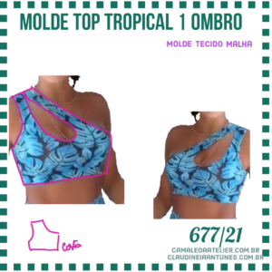 Molde Top Tropical 1 Ombro 677/21