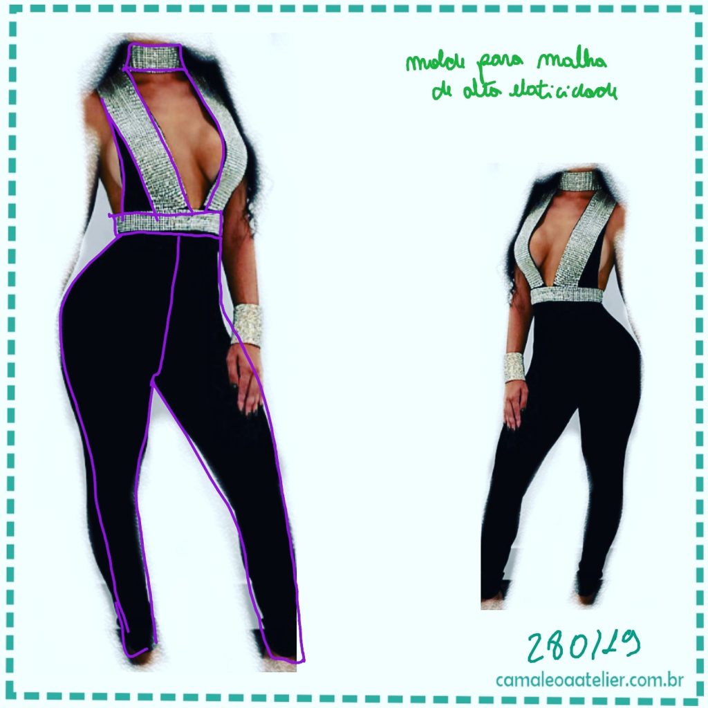 Molde Macacão Malha 280/19