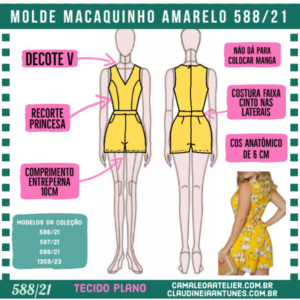 Molde Macaquinho Amarelo  588/21