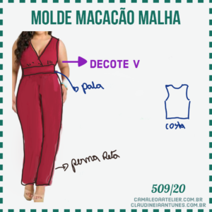 Molde Macacão Malha 509/20