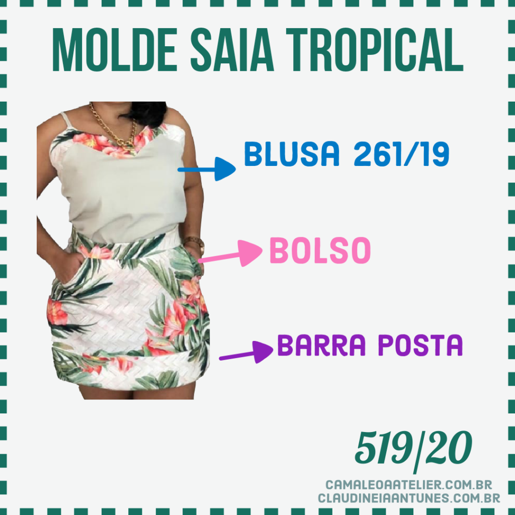 Molde Saia Tropical 519/20