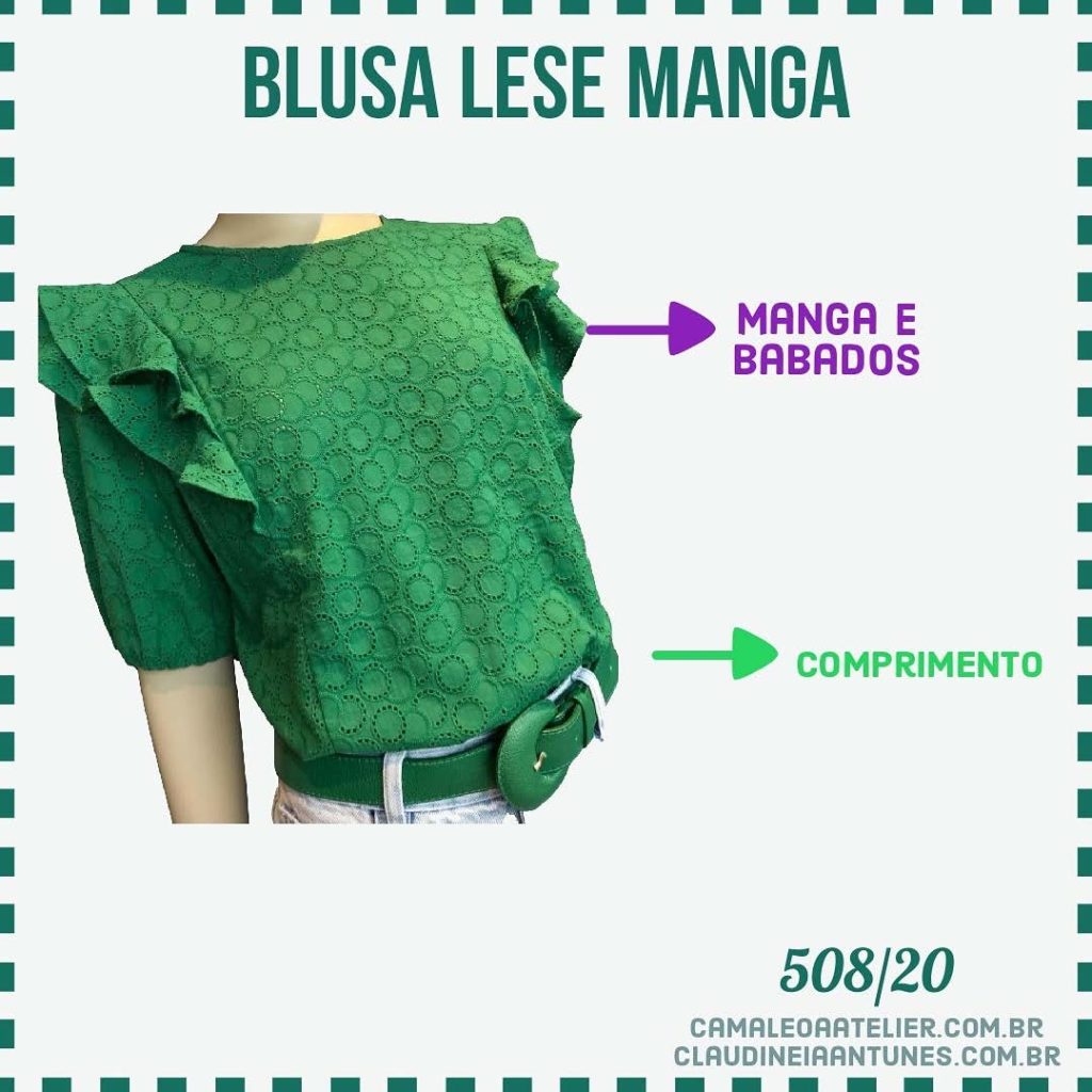 Molde Blusa Lese Manga 508/20