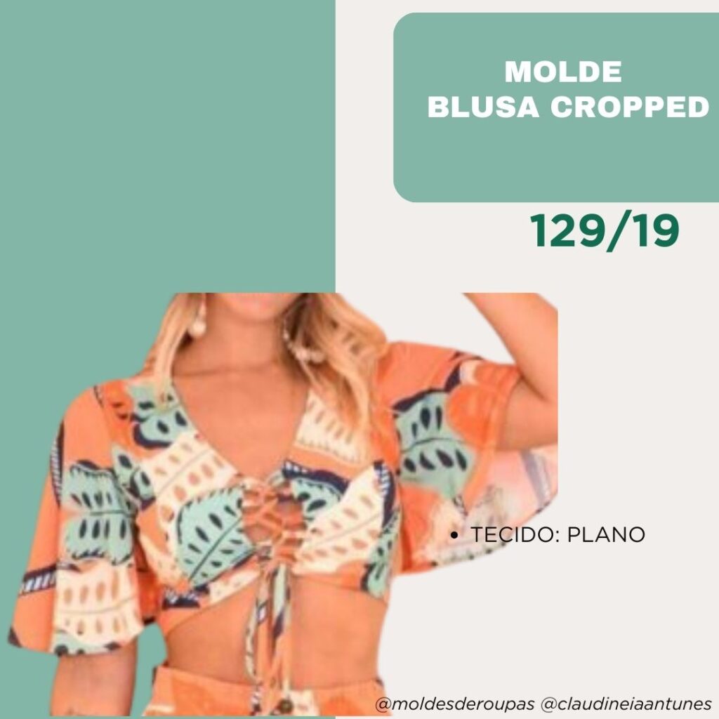 Molde Blusa Cropped 129/19