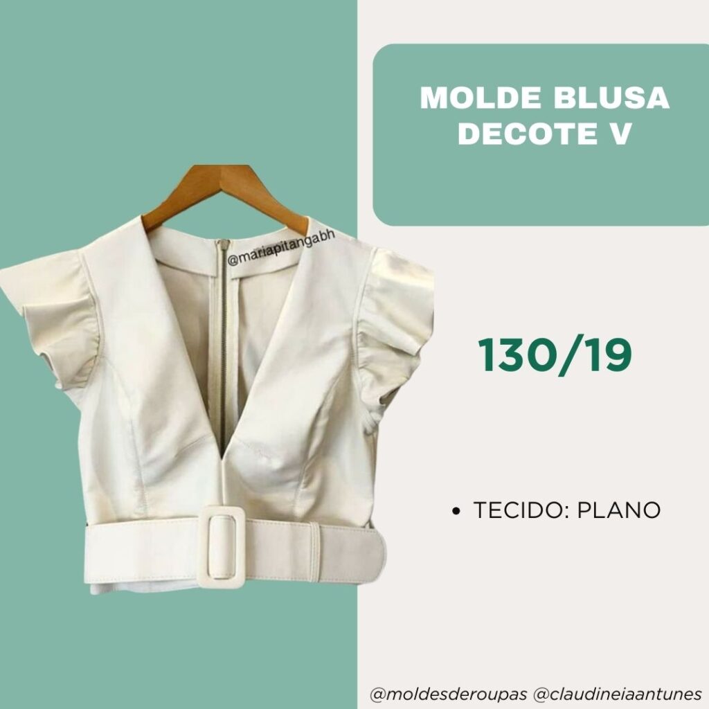 Molde Blusa Decote V 130/19
