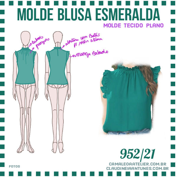 Molde Blusa Esmeralda 952/21