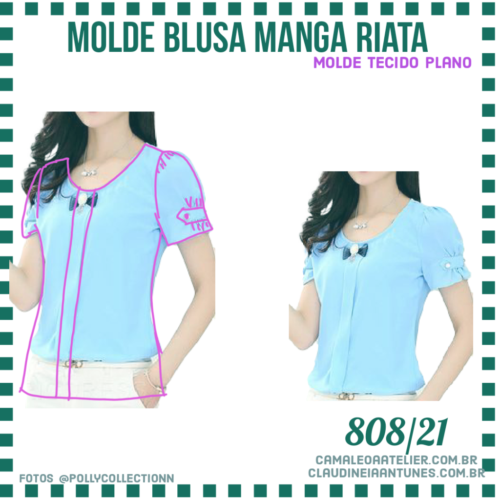 Molde Blusa Manga Riata 808/21