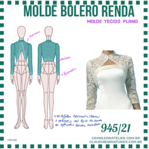 Molde Bolero Renda 945/21