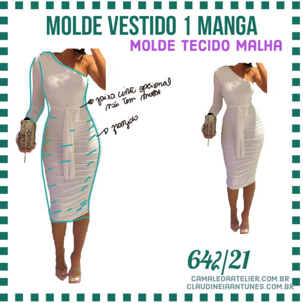 Molde Vestido 1 Manga 642/21