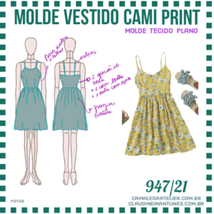 Molde Vestido Cami Print 947/21