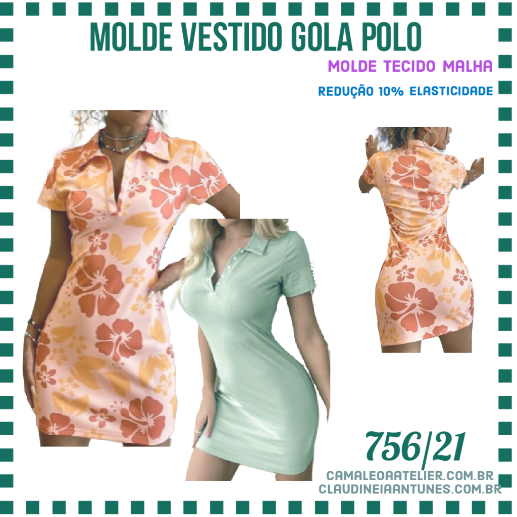 Molde Vestido Gola Polo 756/21
