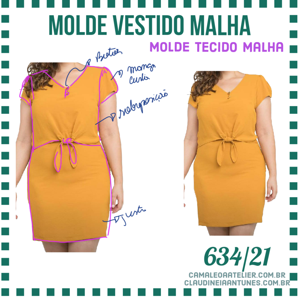 Molde Vestido Malha 634/21