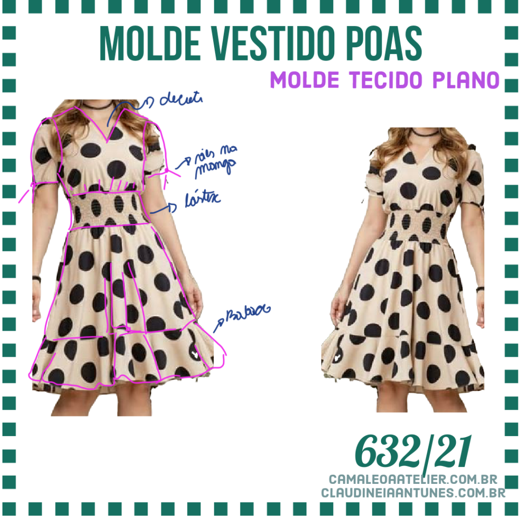 Molde Vestido Poas 632/21