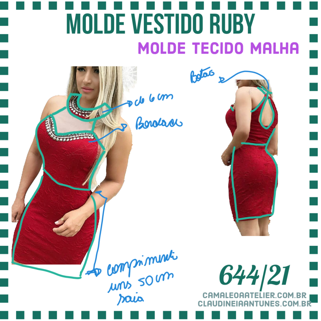 Molde Vestido Ruby 644/21