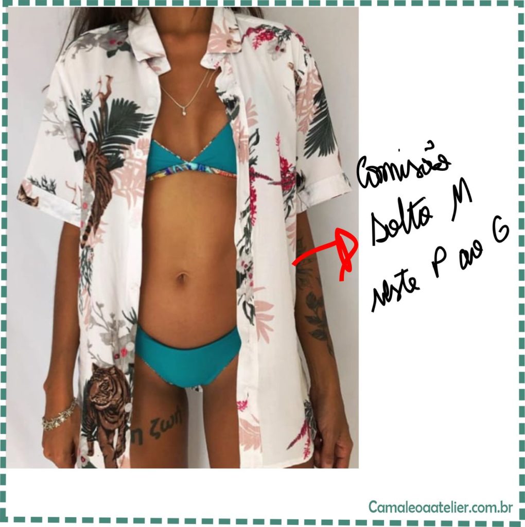 Molde Blusa Saida de Praia 198/19