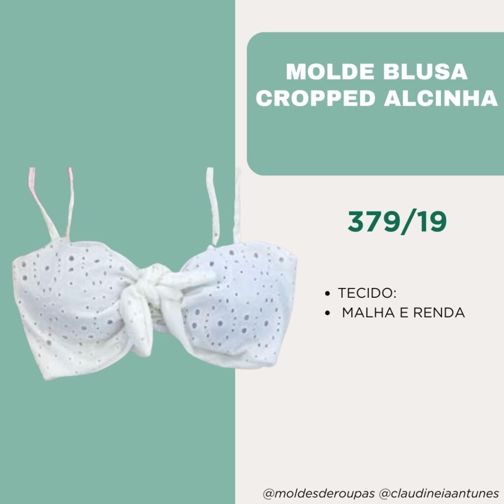 Molde Blusa Cropped Alcinha 379/19