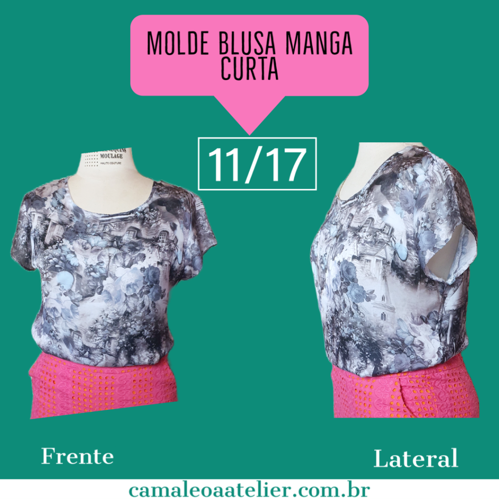 Molde Blusa Manga Curta 11/17