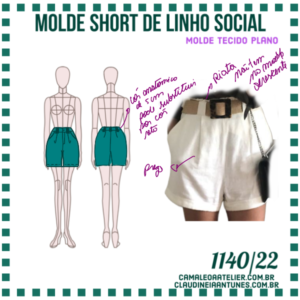 Molde Short de Linho Social 1140/22