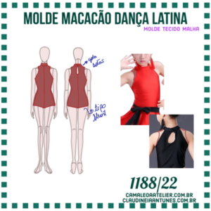 Molde Macacão Dança Latina 1188/22